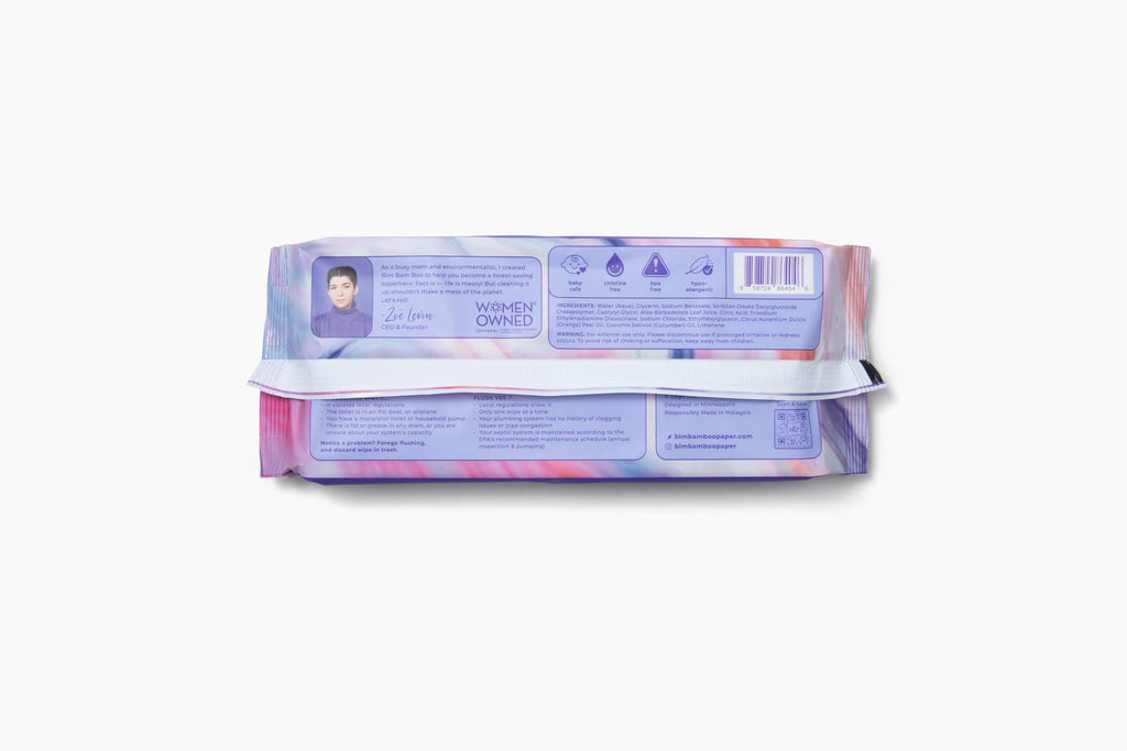 Bim Bam Boo, Flushable Wipes 42 Count
