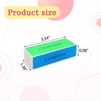 4-Piece Large Square Sponge Nail Buffer Block, 4 Way Nail File and Buffer for Smoothing and Polishing, Ideal for Nail Salons and Personal Use