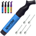 Buy now SPORTBIT Ball Pump for Sports Balls - Push & Pull Inflating System - Hand Pump for All Exercise Balls - Volleyball Pump, Basketball Inflator, Football & Soccer Ball Air Pump - Goes with 5 Needles Set at indiglob india