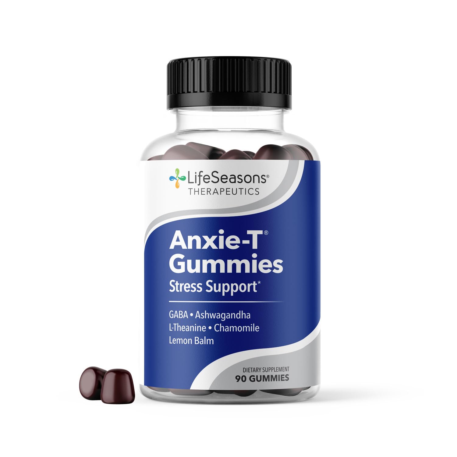 Anxie-T - Stress Relief Supplement - Supports Mood & Mental Focus - Feel Calm and Relaxed - Eases Tension & Nervousness - Ashwagandha, Kava Kava, GABA & L-Theanine - 120 Capsules