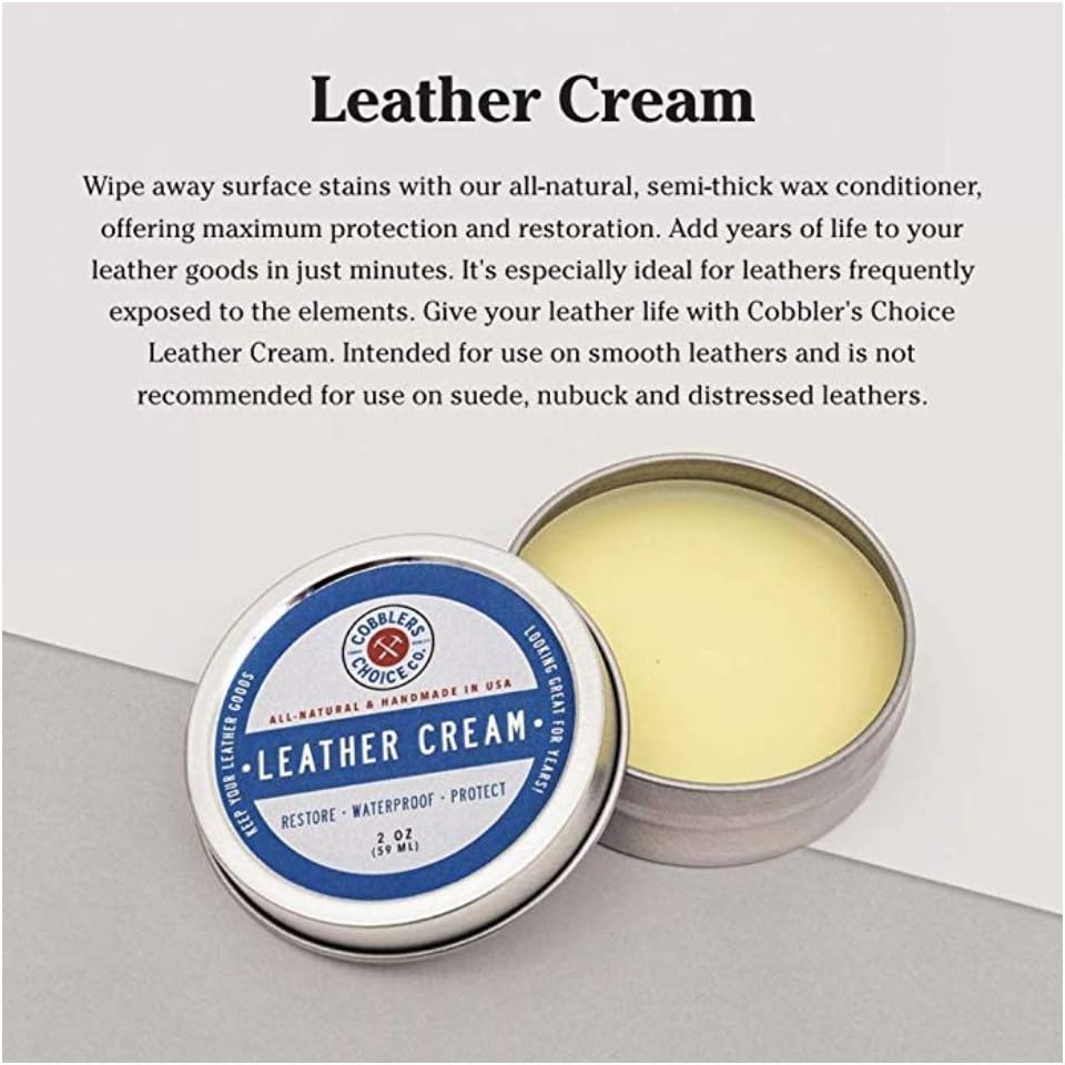 Buy now Cobbler's Choice Co. Finest Quality All Natural Leather Cream - Made with Triple Filtered BeesWax at indiglob india