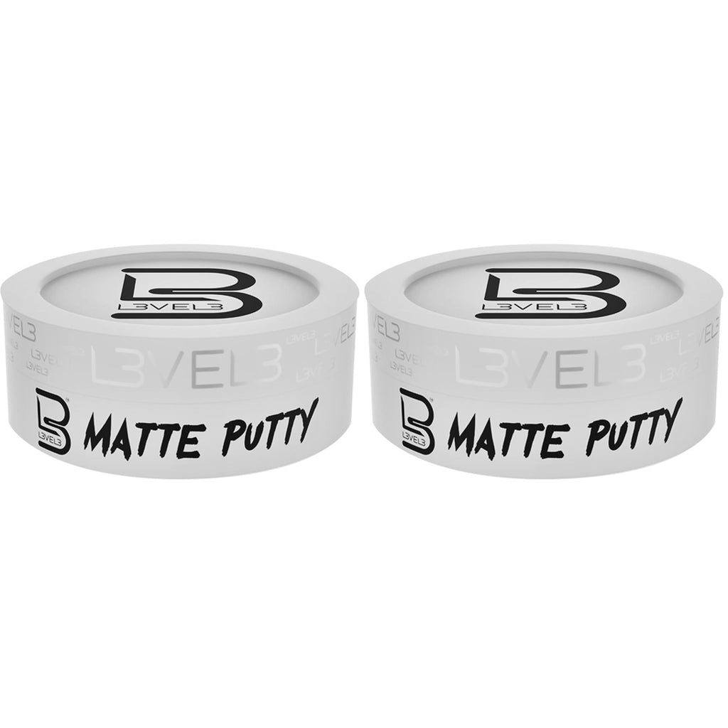 L3 Level 3 Matte Hair Putty for Men and Women, Styling Clay, 5 oz | Texture clay, matte clay finish, flexible medium hold, reworkable styling paste, adds definition and natural texture