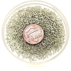 Buy now Miyuki Round Rocaille's Seed Beads Size 15/0 8.2g Duracoat Galvanized Silver 15-4201 at indiglob india