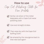 Buy now Cape Cod Polishing Metal Tin Bundle for Fine Metals | (12) 4X6 Polishing Cloths | (1) 12x12 Buffing Cloth | (1) Pair of Nitrile Gloves at indiglob india