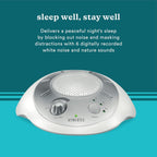 Buy now Homedics SoundSleep White Noise Sound Machine, Silver, Small Travel Sound Machine with 6 Relaxing Nature Sounds, Portable Sound Therapy for Home, Office, Nursery, Auto-Off Timer, by Homedics at indiglob india