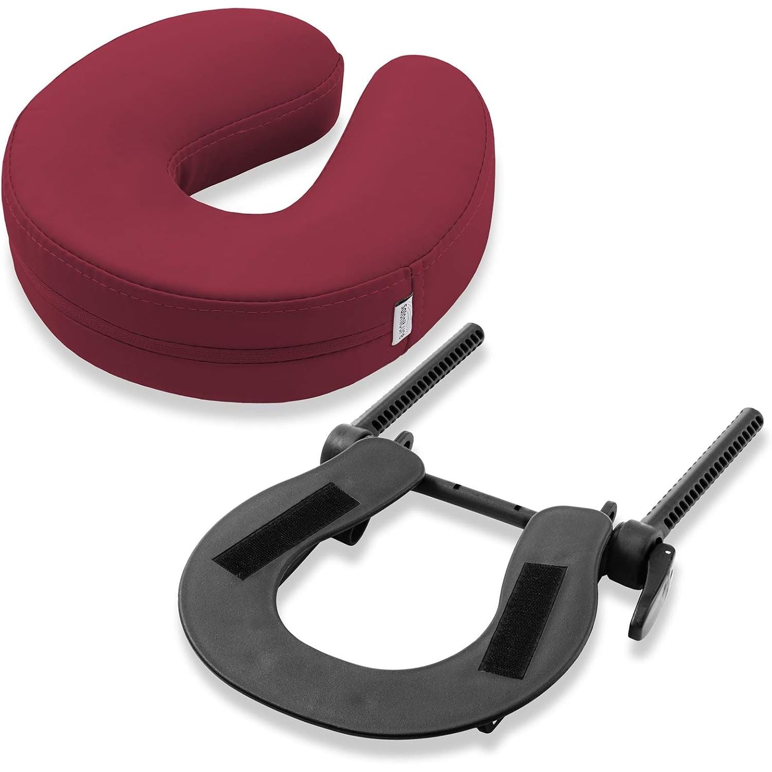 Buy now Saloniture Adjustable Massage Table Face Cradle and Pillow 3" Foam - Black Burgundy at indiglob india