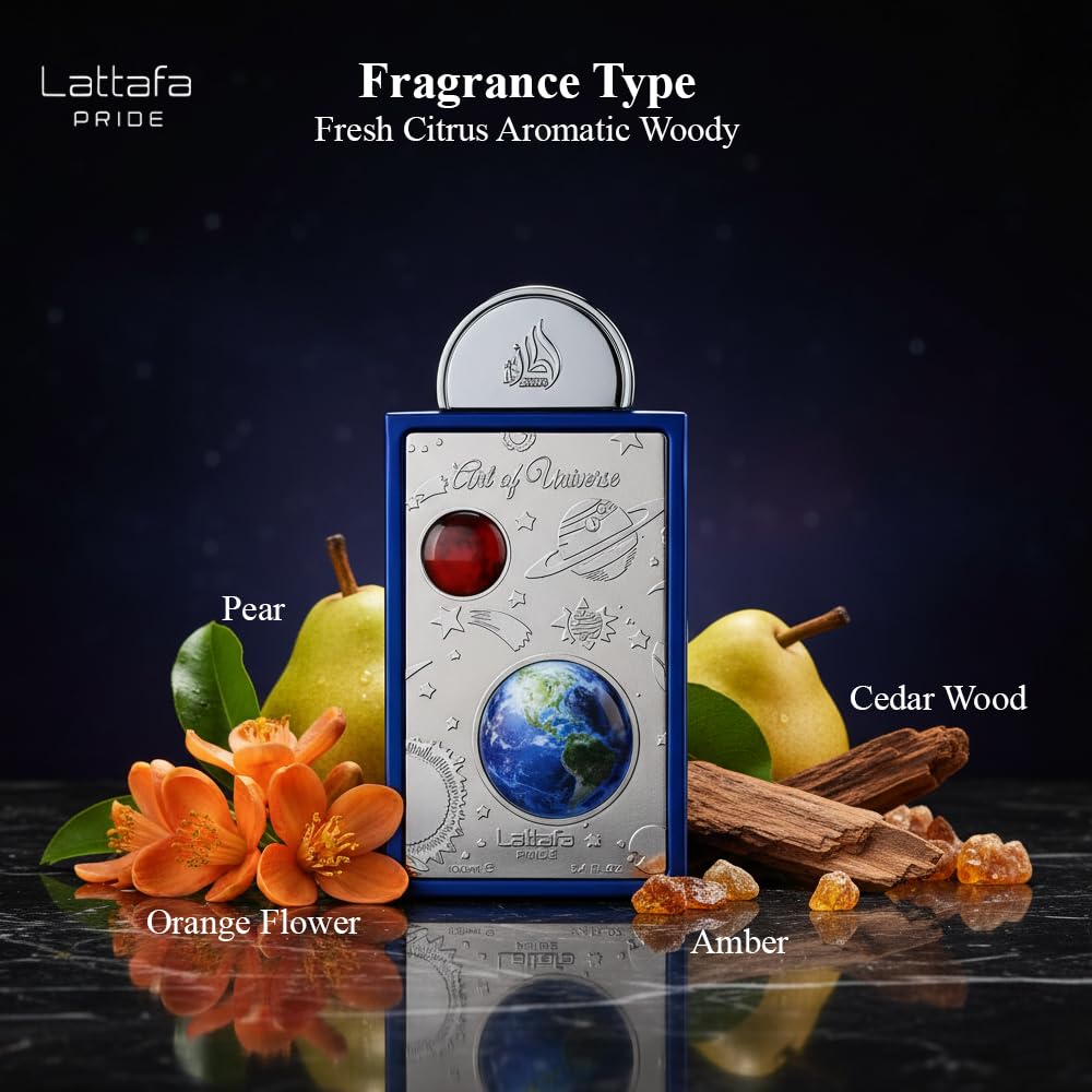 Lattafa Pride Art of Universe for Unisex Eau de Parfum Spray, 3.4 Ounce / 100 ml