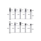 Buy now Double Cut Carbide Rotary Burr Set - 10 Pcs 1/8" Shank, 1/4" Head Length Tungsten Steel for Woodworking,Drilling, Metal Carving, Engraving, Polishing at indiglob india