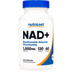 Nutricost NAD+ Supplement 1,000mg per Serving, 120 Capsules, 60 Servings | Nicotinamide Adenine Dinucleotide, Gluten-Free, Vegan
