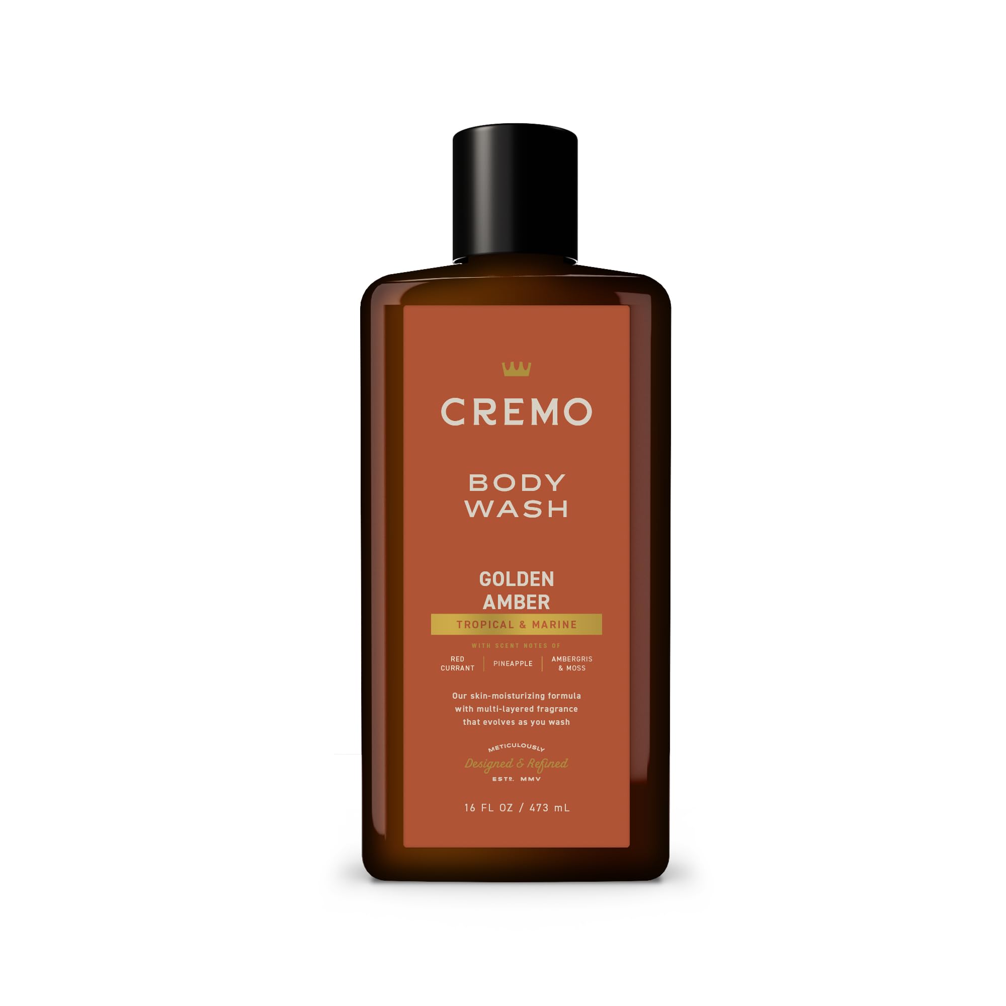 Buy now Cremo Body Wash Men, A Woodsy Scent with Notes of Lemon Peel, Cypress and Cedar, 16 Fl Oz Golden Amber 16 Fl Oz (Pack of 1) at indiglob india