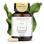 JSHealth Hair Growth Vitamins for Women. Hair + Energy with Kelp Iodine and Zinc. Supports Thickness, Strength, Energy. Nutritionist-Formulated (60 Capsules) | Hair Vitamins for Women and Men, Zinc and Iodine Hair Supplements for Hair Growth