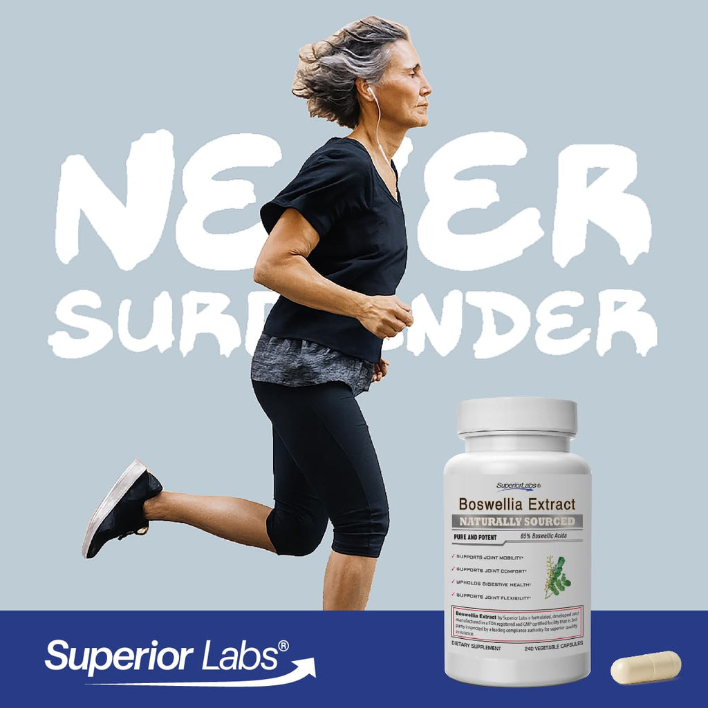 Superior Labs Boswellia Serrata 500mg, 65% Acids, Joint Comfort, 240 Caps