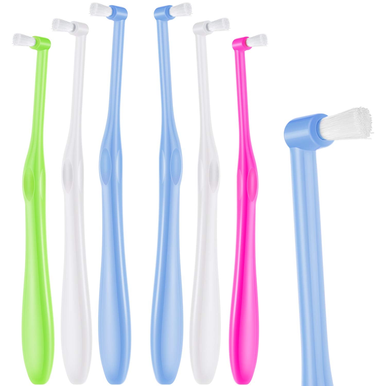 Buy now Boao 6 Pieces Tuft Toothbrush Tufted End-tuft Soft Trim Single Compact Interdental for Detail Cleaning Tapered Brush(Tapered Brush) Cyclinder Brush at indiglob india
