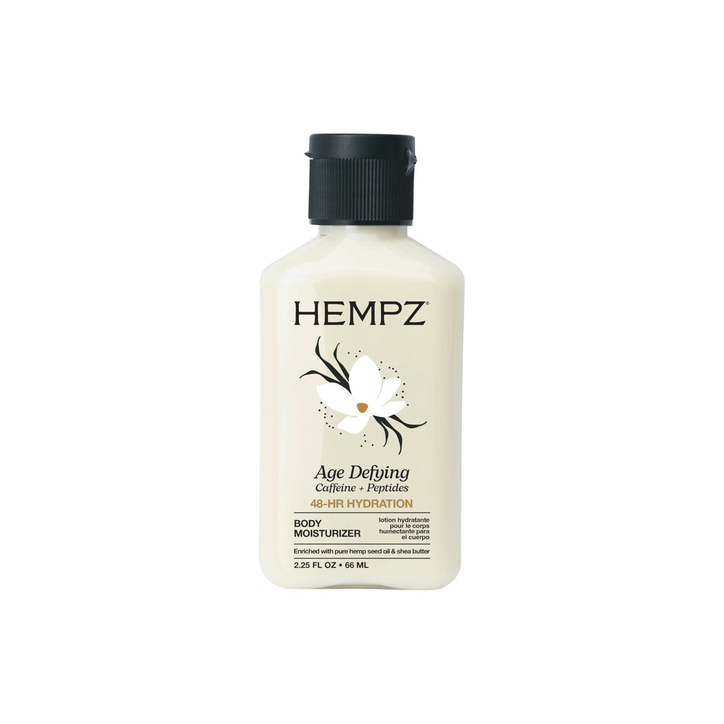 Hempz Age-Defy Body and Hand Lotion for Dry Skin, for Cracked & Crepey Skin, Quick Absorption Moisturizer, Large 17 oz | Pure Hemp Seed Oil for Dryness with Peptides & Caffeine, Ginseng, 48-Hour Hydration, Vegan & Cruelty-Free, Paraben-Free