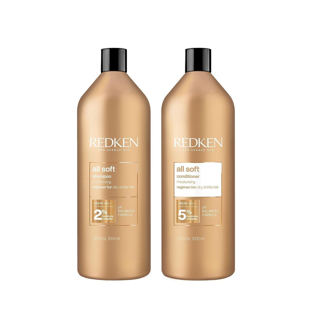 Redken All Soft Shampoo & Conditioner Set – For Dry, Brittle Hair