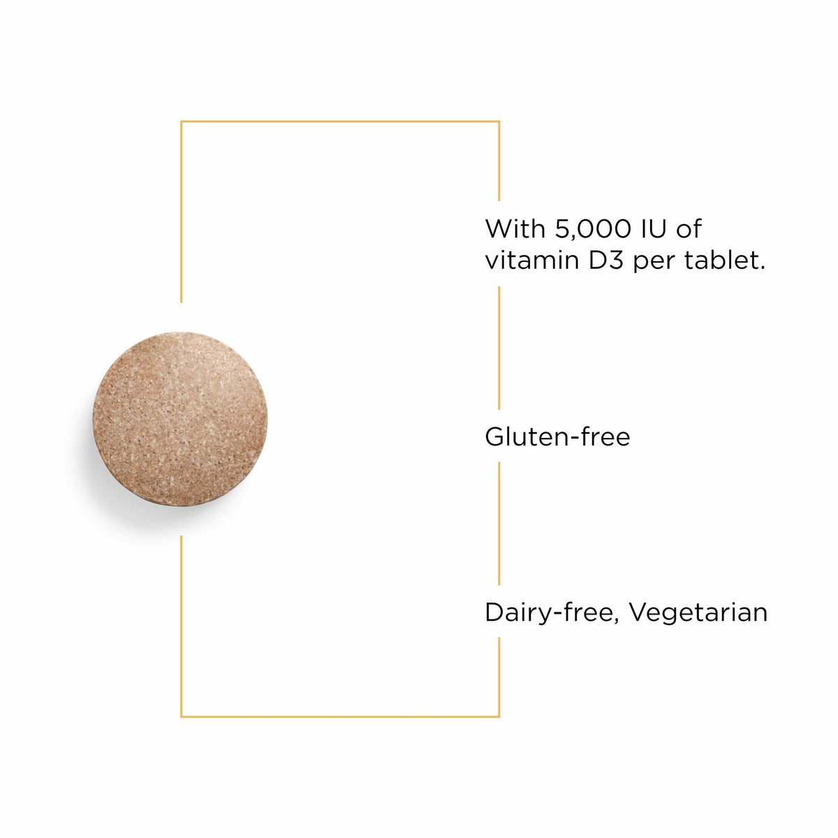 Integrative Therapeutics Vitamin D3 125mcg, Chocolate, 90 Tablets