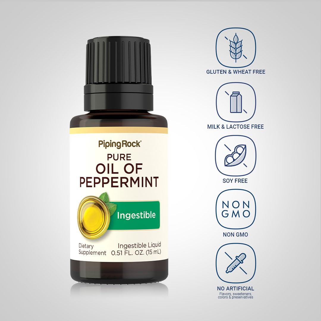 Piping Rock Peppermint Oil | 15 ml Drops