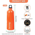 Aluminum Fuel Bottle 750ml/25 oz Camping Fuel Container