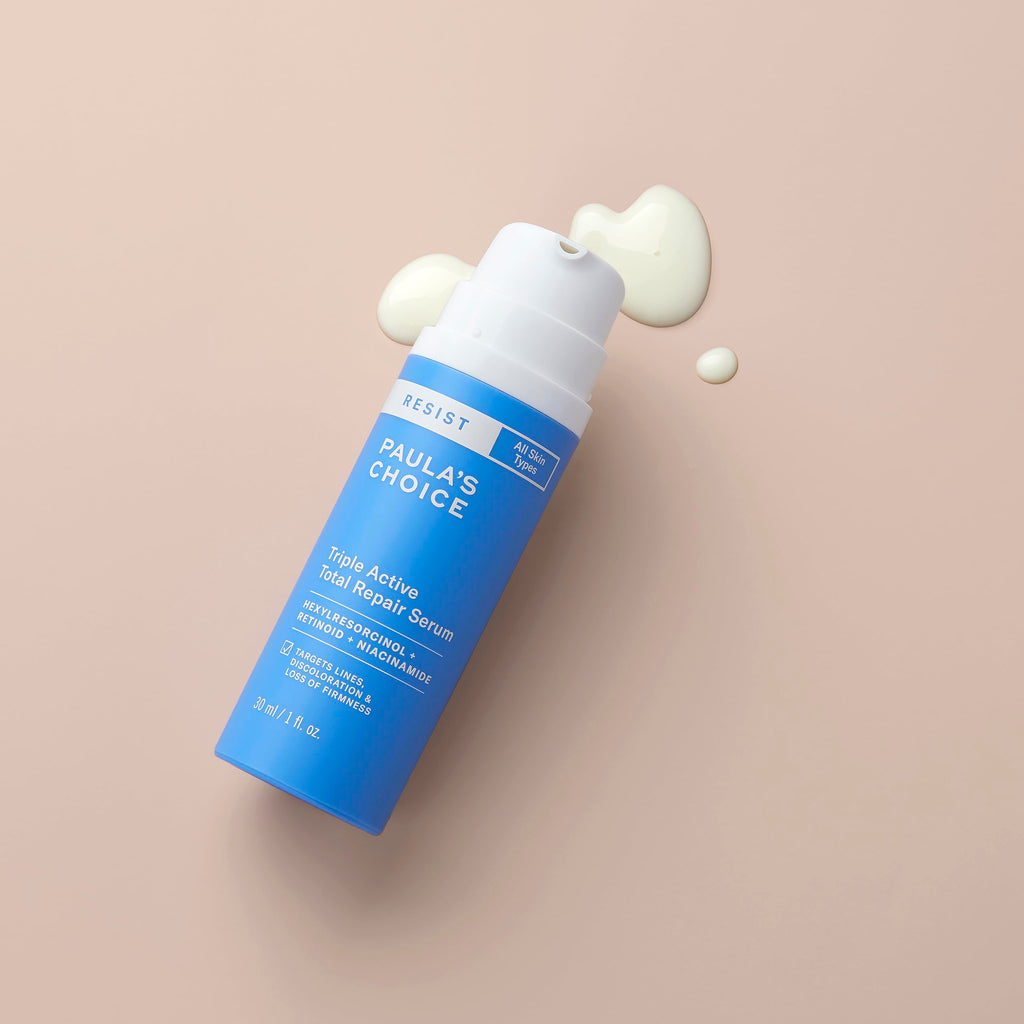 Buy now Paulaâ€™s Choice RESIST Triple Active Total Repair Serum, 3-in-1 Serum for Wrinkles, Dark Spots & Loss of Firmness with Niacinamide & Retinoid, Fragrance-Free, 1 Fl Oz at indiglob india
