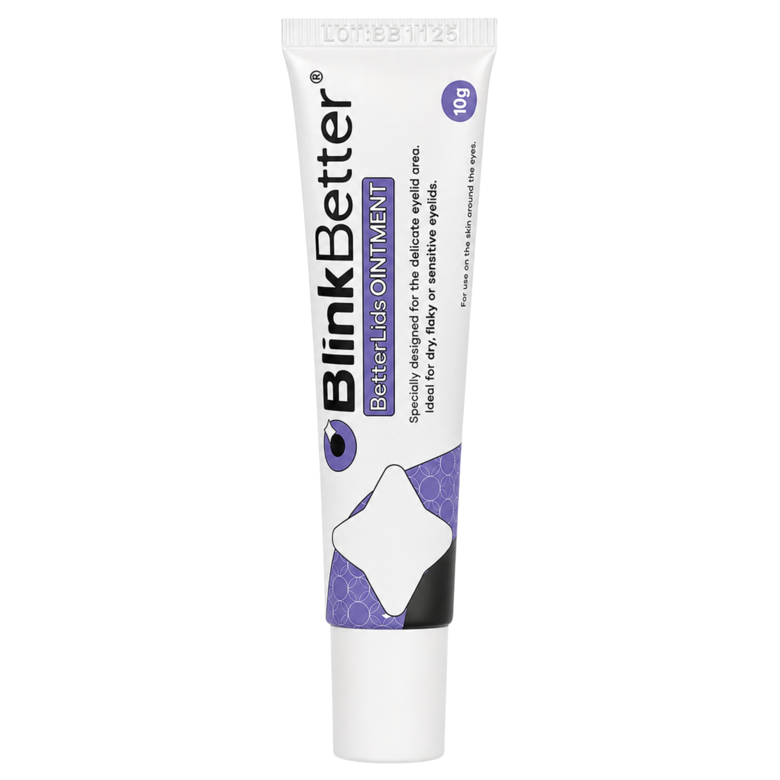 BlinkBetter Lanolin Free Eyelid Ointment 10g – For Sensitive & Dry Eyelids - Hydrates, Nourishes & Soothes – Moisturising Care for Dry, Itchy, Red, Sensitive, Flaky Skin Around the Eyes