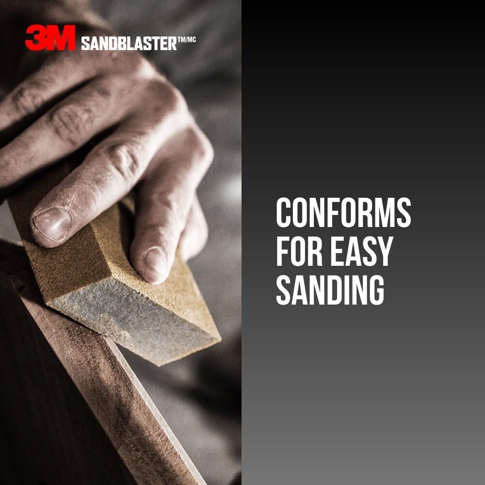 Buy now 3M 20908-150 SandBlaster Bare Surfaces Sponge, 150-Grit at indiglob india