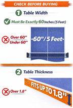 TINOS Premium Table Tennis Net & Post | Pro Screw Clamp Ping Pong Net