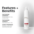 Paul Mitchell Super Clean Hairspray, Fast Drying, Adds Texture + Flexible Hold, For All Hair Types