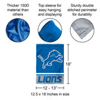 Detroit Lions Double Sided Garden Flag