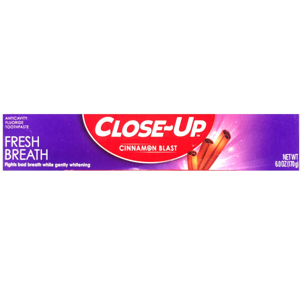 Close-Up Toothpaste, Refreshing Red Gel, Anticavity Fluoride, Cinnamon, 6 Ounce (Pack of 6)