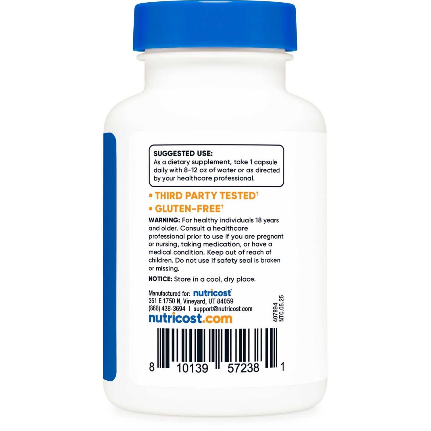 Nutricost Zinc + Copper Capsules, 120 Servings, GMO-Free, Vegetarian | 15MG Zinc + 2MG Copper Per Serving