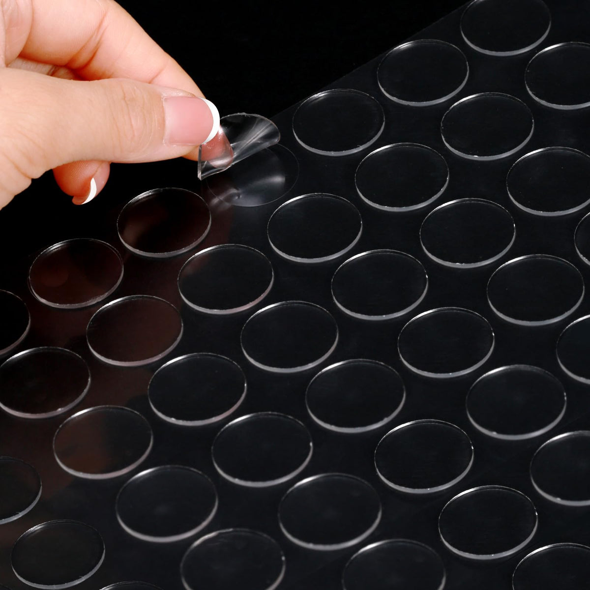 Nilogie 350pcs Clear Double Sided Sticky Dots - (.79 inch Diameter) Removable Adhesive Glue Dots for Crafts, Balloons, and Wall Decor - No-Mess Sticky Tack Putty for Posters, Photos, Party Decorations