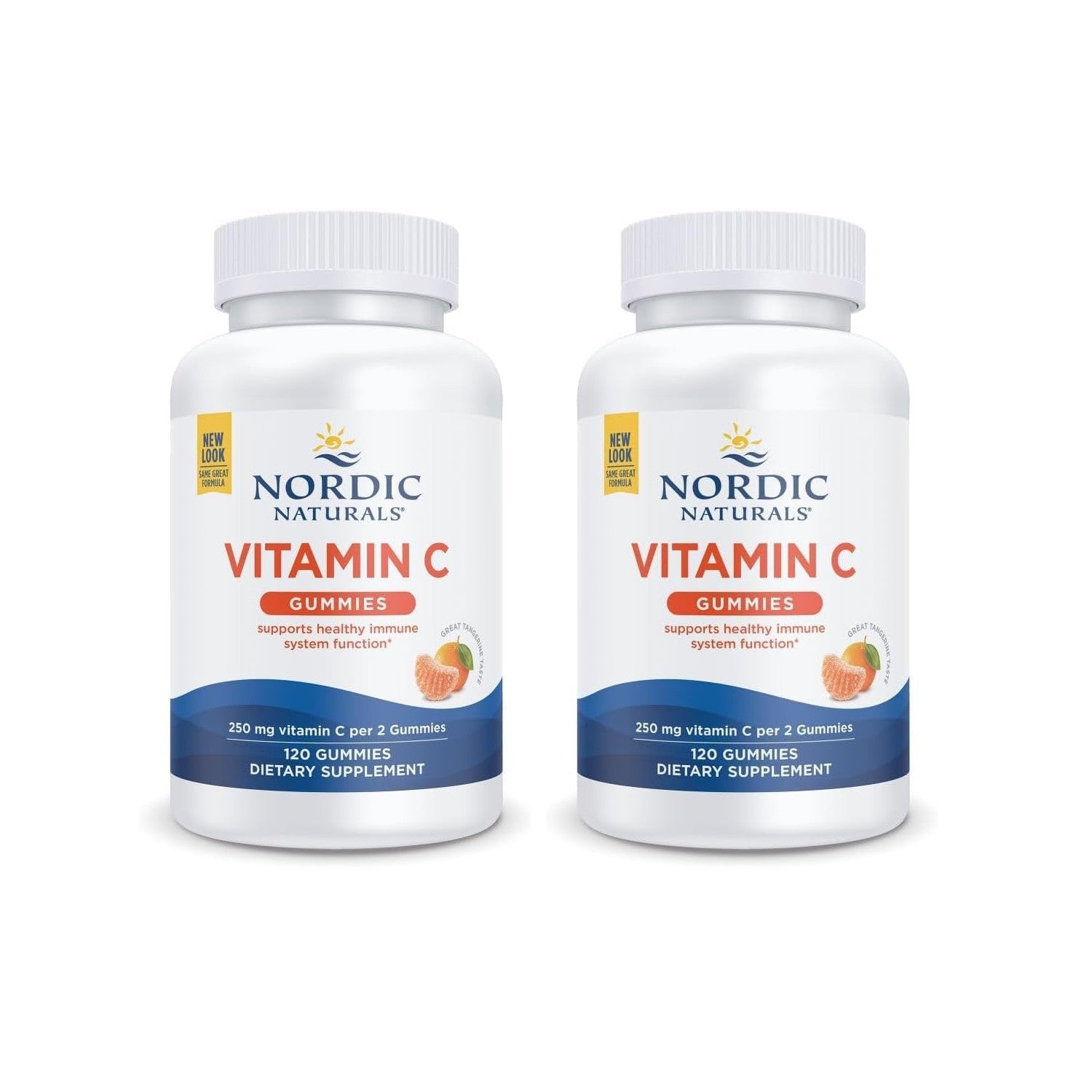Nordic Naturals Vitamin C Gummies, 250mg Vegan, Tart Tangerine - 60 Count | Supports immune health, antioxidant protection, child growth & development. Tart tangerine flavor gummies for kids & adults