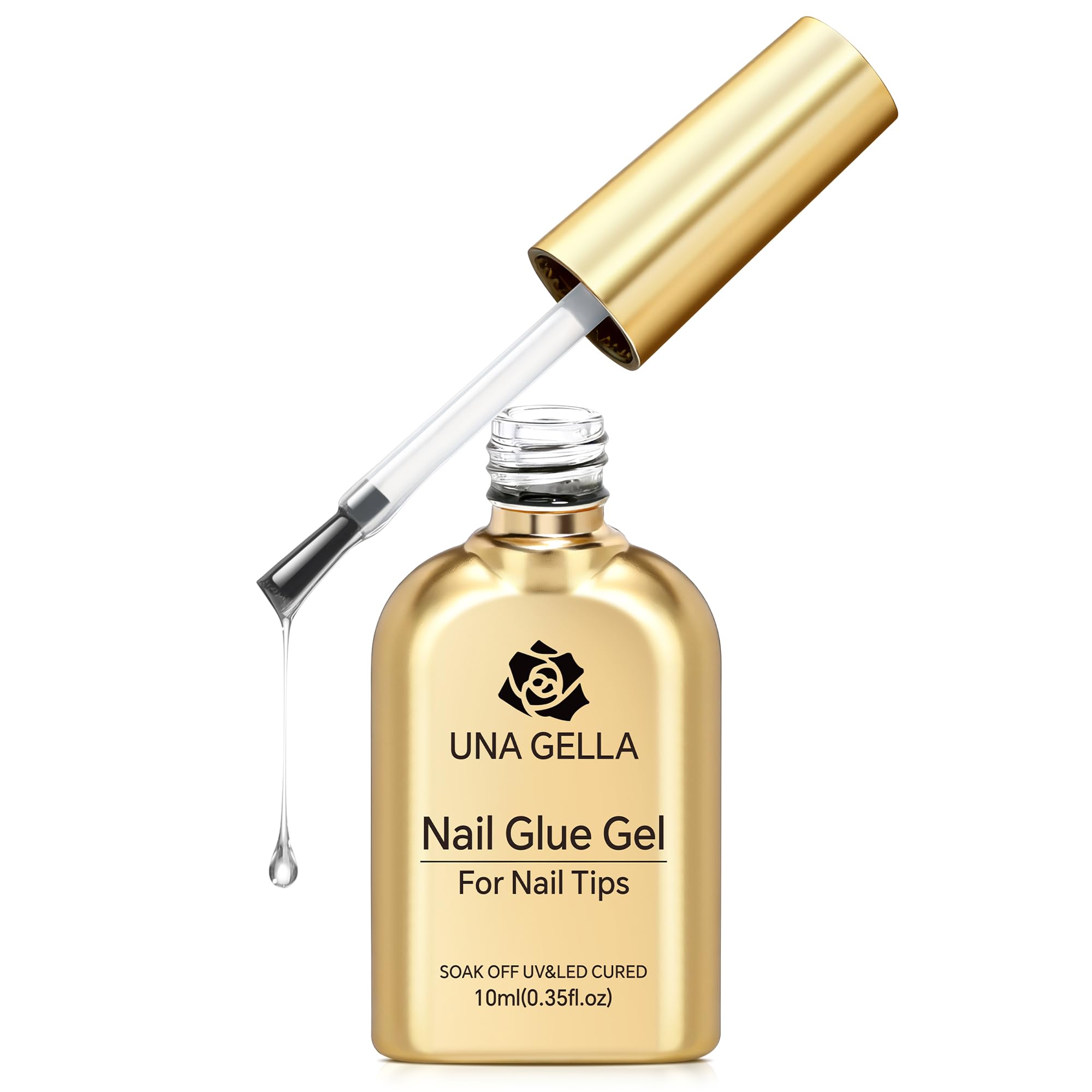 Buy now UNA GELLA Almond Gel Nail Tips, 504PCS Pre Etched Clear Fake Nails Tips Medium Almond Shape - 12 Sizes Full Cover Soft Acrylic Press On Nail Extensions No C Curve Gift for Diy at Home at indiglob india