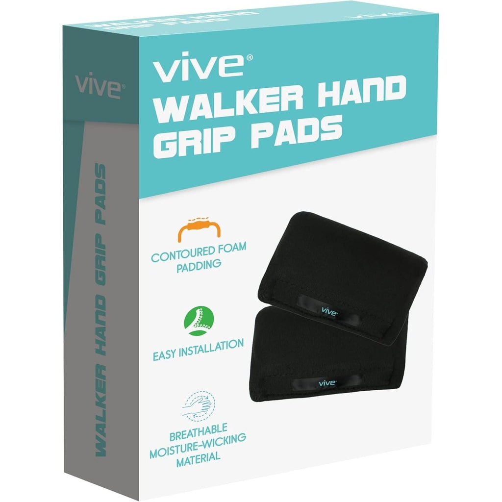 Buy now Vive Walker Handle Cushions - Padded Hand Covers - Soft Cushion Padding Medical for Folding Rolling Wheelchair, Rollator Handle, Senior, Elderly Grippers - Crutch Handle Pad Grips - Mobility Aid at indiglob india