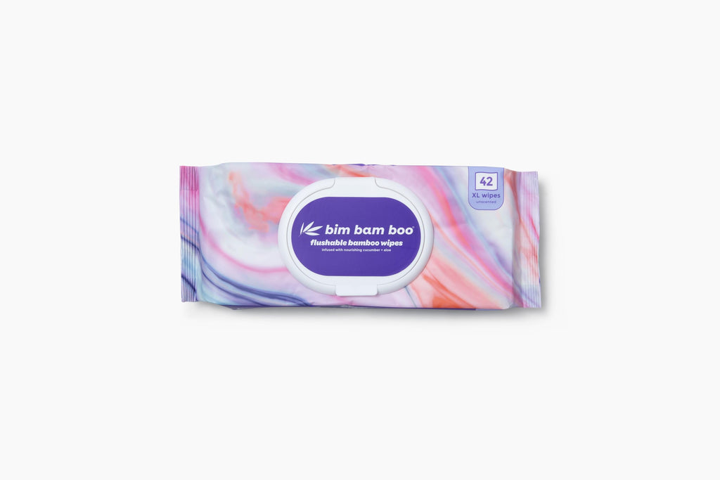 Bim Bam Boo, Flushable Wipes 42 Count