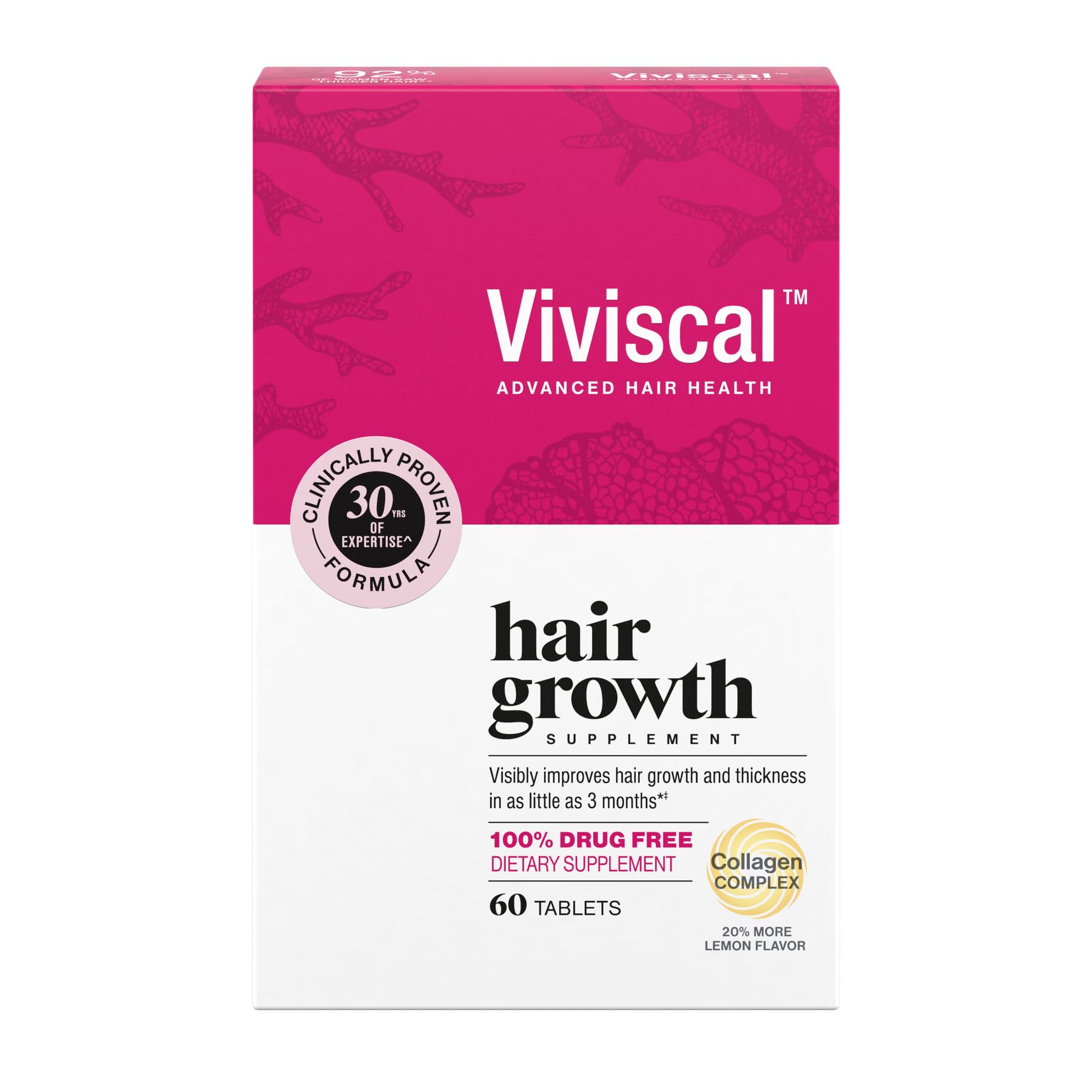 Buy now Viviscal Hair Growth Supplements for Women, Thicker Fuller Hair Support for Thinning Hair and Hair Loss, with Biotin and Marine Collagen, Drug-Free, 180 Tablets, 90-Day Supply at indiglob india