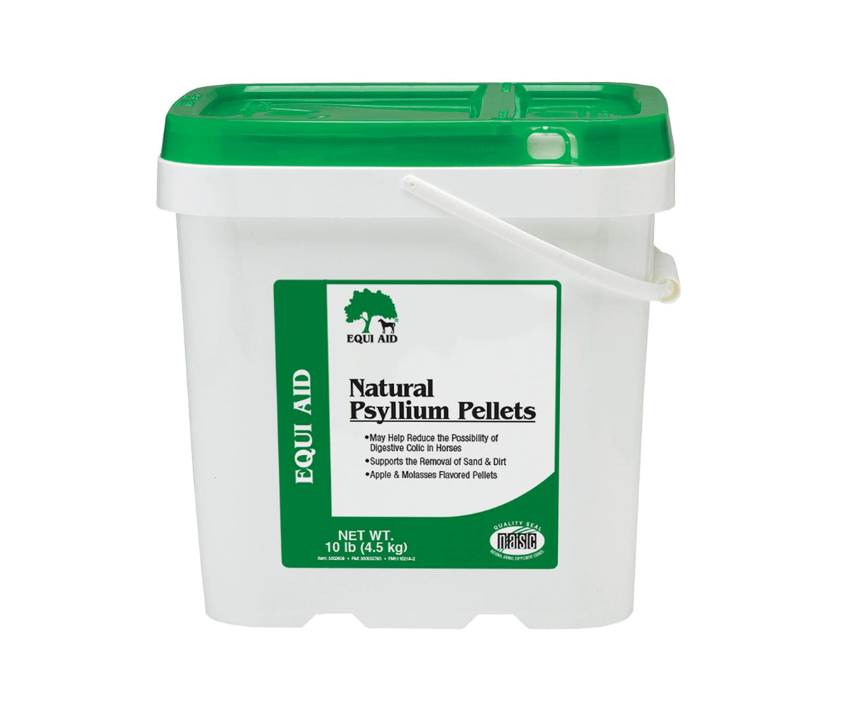 Farnam Equi Aid Natural Horse Psyllium Pellets, Supports Removal of Sand & Dirt From Ventral Colon, Horse Digestion Support, Fiber Supplement, Apple/Molasses, 10 pounds