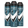 Degree Men Antiperspirant Deodorant Dry Spray Black + White 3 Pack 3.8 oz | Protects from Deodorant Stains Antiperspirant for Men with MotionSense Technology