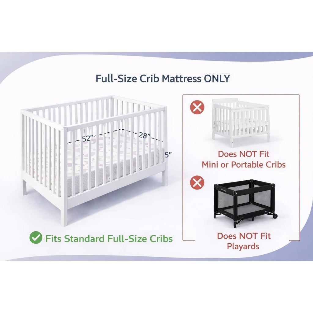 Dream On Me Twilight 2-in-1 Breathable Spring Coil Crib & Toddler Mattress