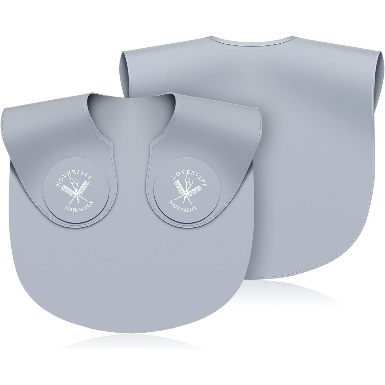 Buy now Noverlife Hair Cutting Collar, Waterproof Silicone Hair Dye Collar, Barber Hair Cutting Pad Haircut Neck Wrap for Salon Gray - Long at indiglob india