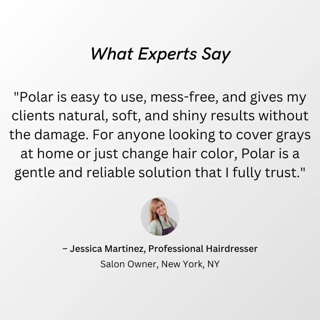 Polar Hair Dye Shampoo | Jet Black Hair Dye Color Shampoo for Gray Coverage | Hair color shampoo for gray hair coverage; jet black shampoo hair dye, vegan, ammonia-free, easy 10-minute use, 6.76 fl oz