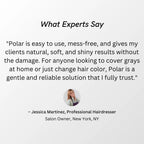 Polar Hair Dye Shampoo | Jet Black Hair Dye Color Shampoo for Gray Coverage | Hair color shampoo for gray hair coverage; jet black shampoo hair dye, vegan, ammonia-free, easy 10-minute use, 6.76 fl oz