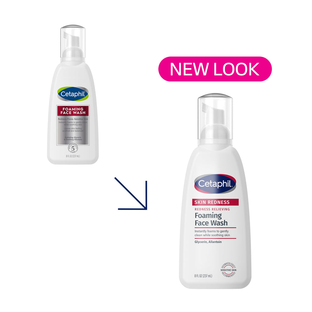 Buy now Cetaphil Redness Relieving Foaming Face Wash For Sensitive Skin, 8 Fl Oz, Gently Cleanses & Calms Sensitive Skin Without Over Drying, (Packaging May Vary) at indiglob india