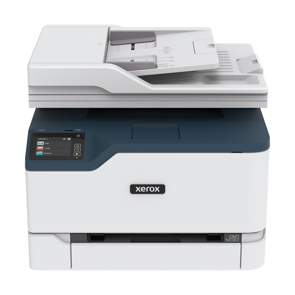 Buy now Xerox C235dni Wireless Printer - 24ppm Color Laser All in One Multifunction Printer with Automatic 2-Sided Printing, Home, Office or Small Business Use - Copy/Print/Scan/Fax - Color Touchscreen at indiglob india