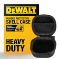Buy now DEWALT Heavy Duty Protective Headphone Case for TWS Earbuds & Wearable Speaker, Compact Lightweight w/EVA Headphone Case Hard Shell, Shockproof, Water-Resistant, Soft Interior & Accessory Mesh Pocket at indiglob india