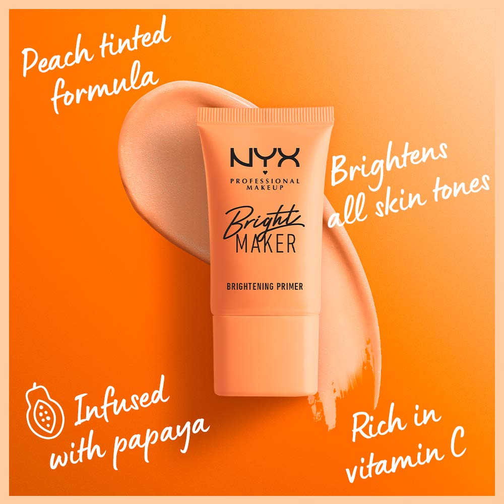 Buy now NYX PROFESSIONAL MAKEUP Bright Maker Brightening Primer, Vegan Face Primer at indiglob india