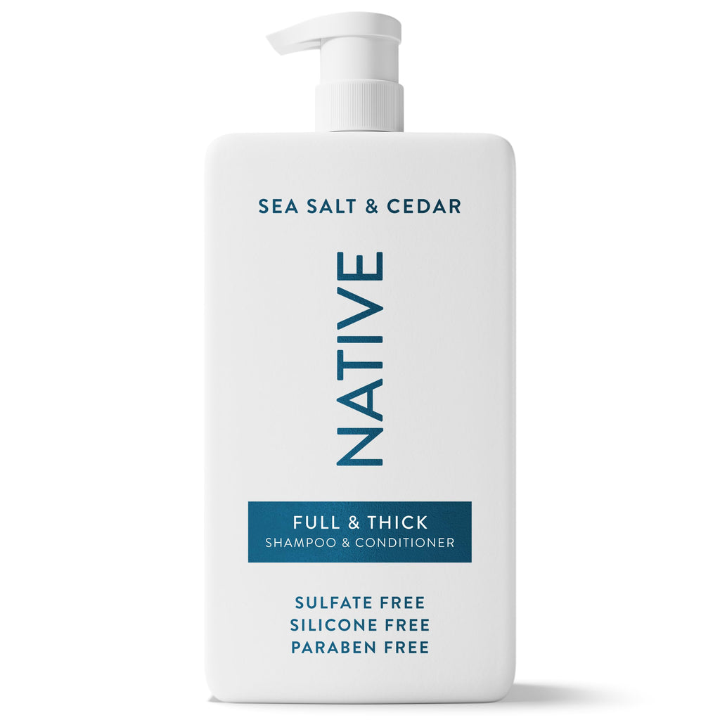 Native Full & Thick 2-in-1 Shampoo & Conditioner Sea Salt & Cedar 36 fl Oz.