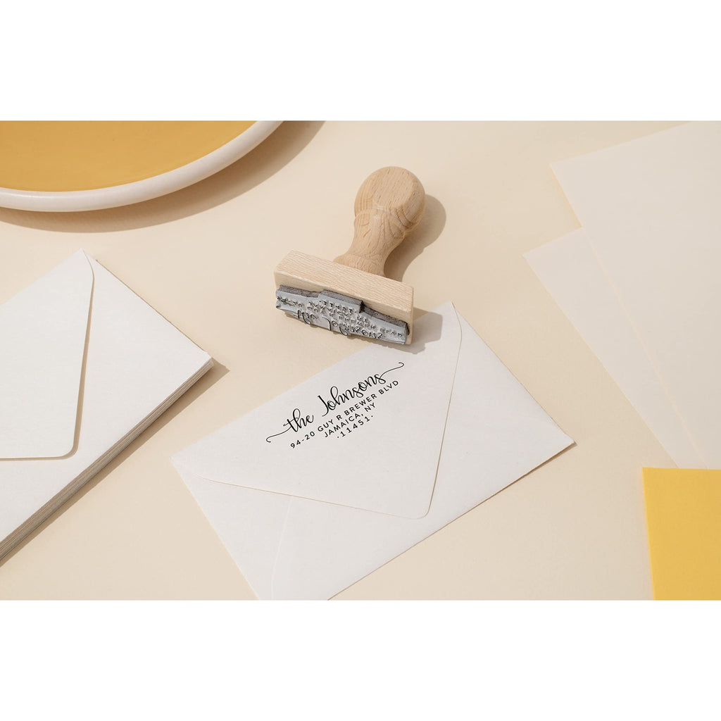 Stamp by Me | Custom Return Address Stamp - Up to 3 Designs to Choose | Personalized Self-Inking Stamp | Personalise Address Marker | Marks for Mailing | Custom Marker Self Ink
