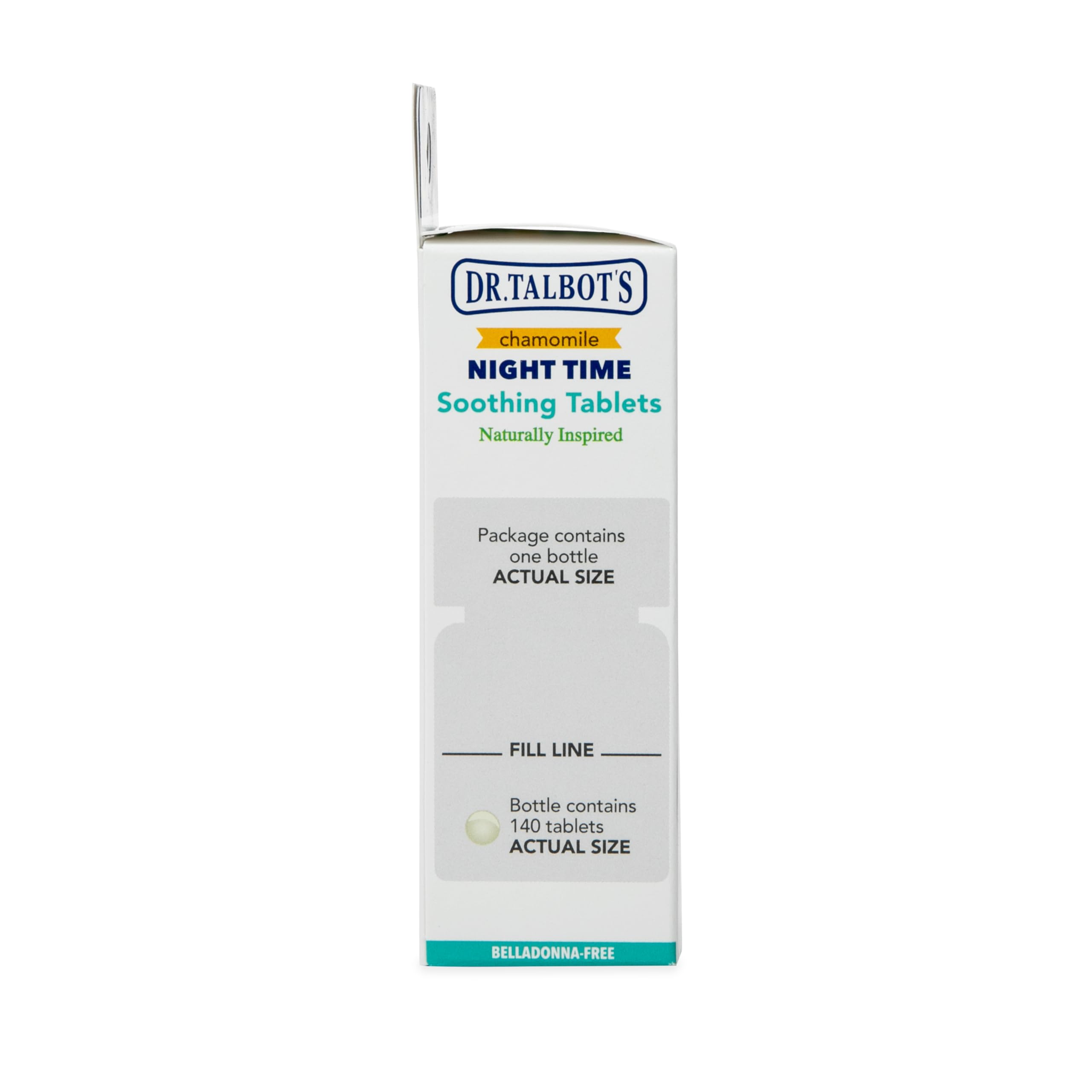 Dr. Talbot's Night Time Chamomile Soothing Tablets - 140 Count | Naturally Inspired - Quick Dissolve