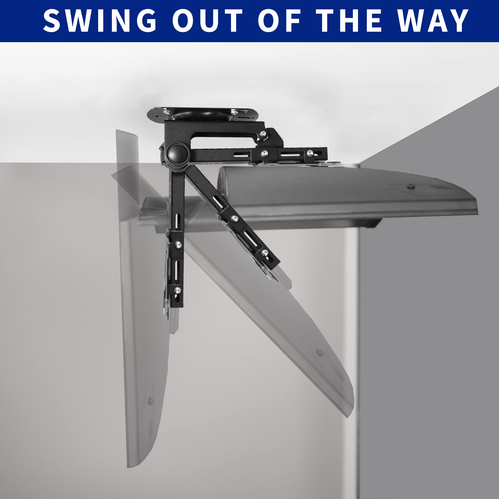 Buy now VIVO MOUNT-M-FD27 Manual Folding Ceiling Mount for 13-27 inch Flat Screens, Tilt Roof, Under Cabinet Mount for LCD TVs and Monitors at indiglob india